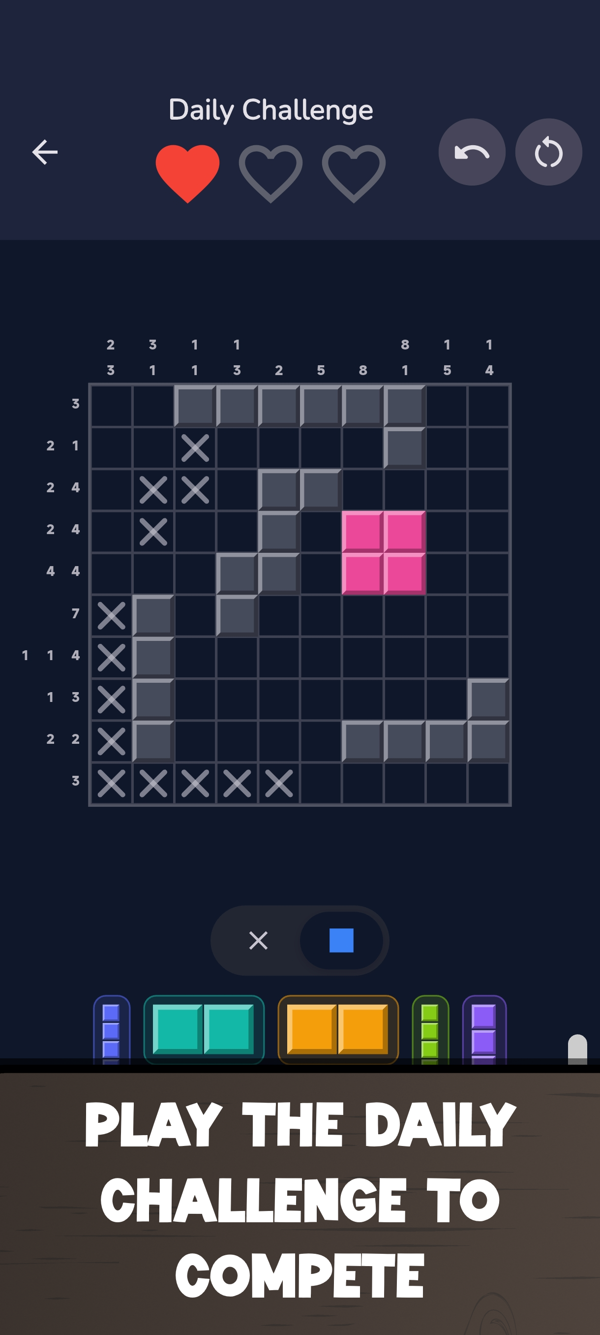 PolyNono Level Selection